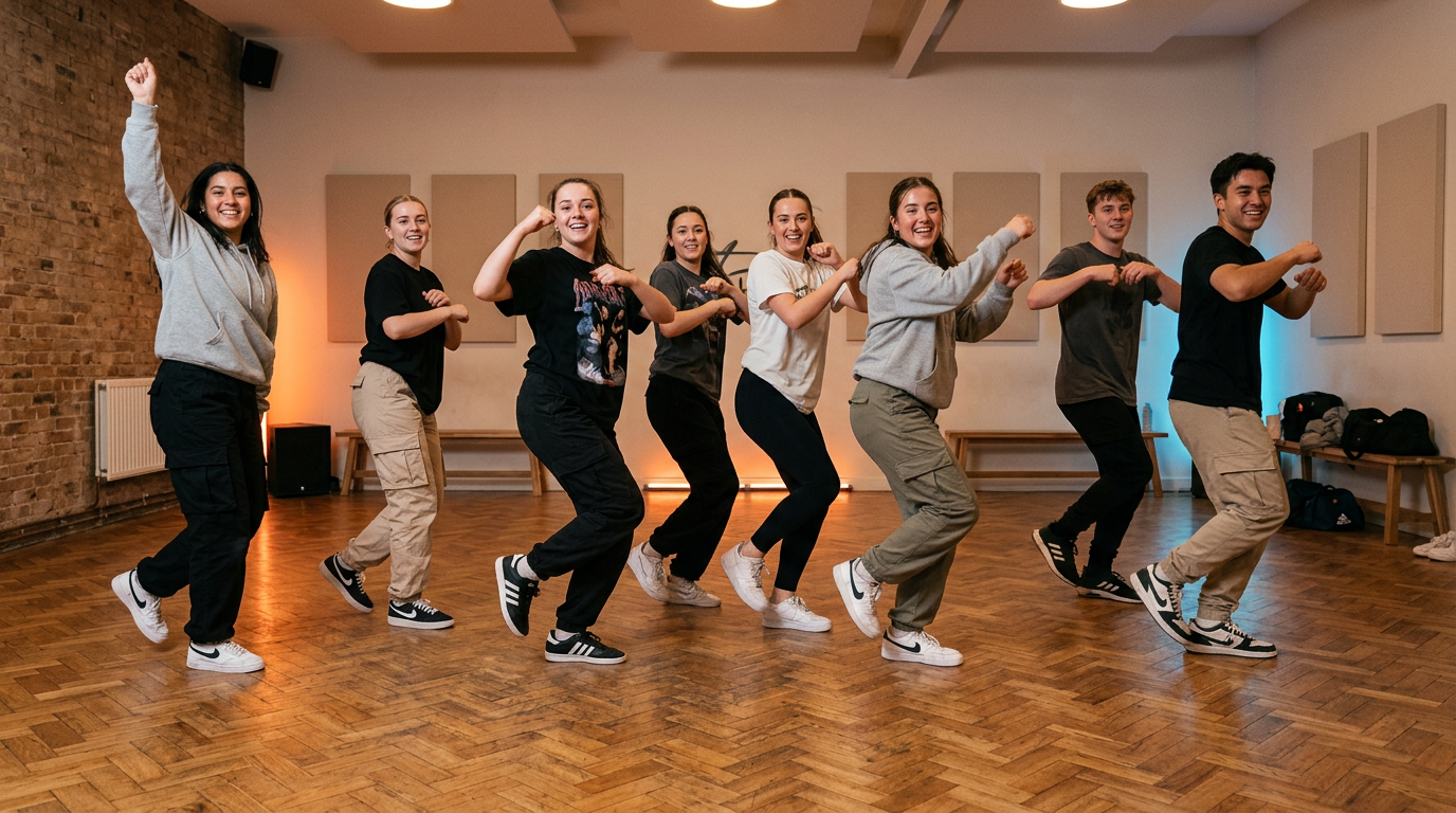 Entraînement de danse K-pop chez KDB